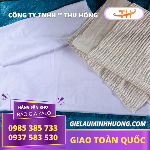 Giẻ lau trắng 1 lớp cắt sẵn từng miếng kích thước 20 - 40cm Giẻ lau trắng 1 lớp cắt sẵn từng miếng kích thước 20 - 40cm