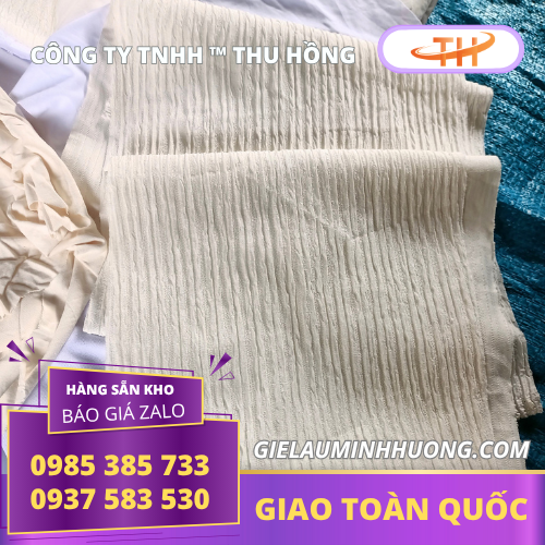 Giẻ lau trắng 1 lớp cho xưởng Giẻ lau trắng 1 lớp cho xưởng