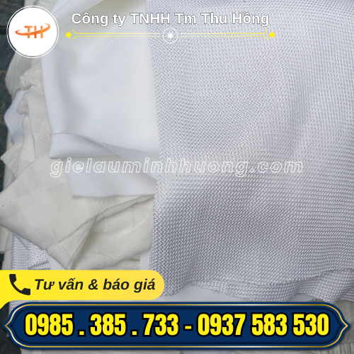 Giẻ lau trắng 100% poly không bụi Giẻ lau trắng 100% poly không bụi