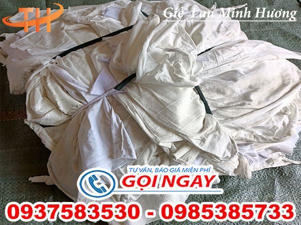 giẻ lau trắng cân kg