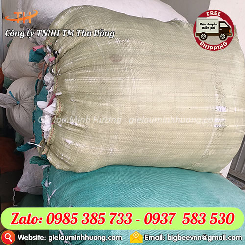 Giẻ lau trắng nhỏ cỡ rời đóng bao 50kg Giẻ lau trắng nhỏ cỡ rời đóng bao 50kg