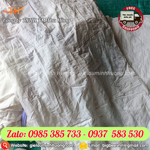 Giẻ lau trắng lọc sơn 100 cotton Giẻ lau trắng lọc sơn 100 cotton
