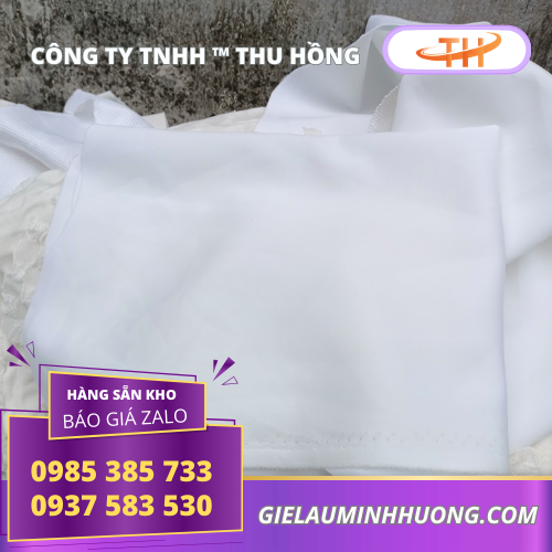 Giẻ lau trắng nguyên miếng lớn cắt sẵn Giẻ lau trắng nguyên miếng lớn cắt sẵn