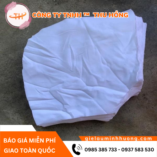 Giẻ lau trắng nhỏ A5 nguyên miếng Giẻ lau trắng nhỏ A5 nguyên miếng