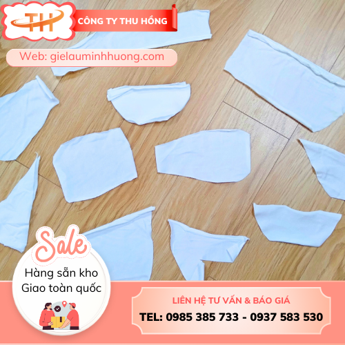 Giẻ lau trắng nhỏ khổ A5 Giẻ lau trắng nhỏ khổ A5 giá sỉ rẻ trực tiếp tại kho TPHCM