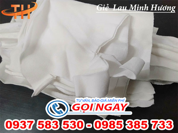 giẻ lau trắng nhỏ size A5 không bụi