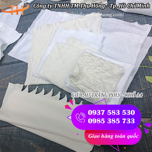 giẻ lau trắng poly giá rẻ tiết kiệm khi vệ sinh máy móc giẻ lau trắng poly giá rẻ tiết kiệm khi vệ sinh máy móc