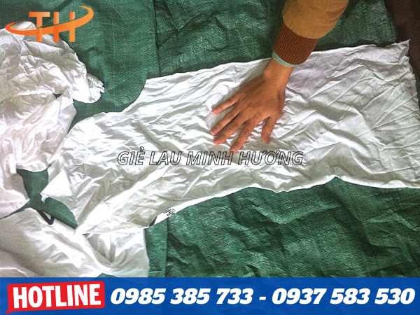 giẻ lau trắng siêu thấm hút, không bụi, nhiều kích thước