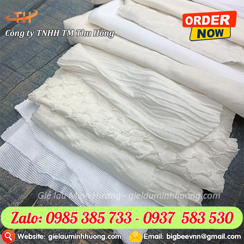 Giẻ poly trắng lau máy móc giá sỉ rẻ bán theo ký Giẻ poly trắng lau máy móc giá sỉ rẻ bán theo ký