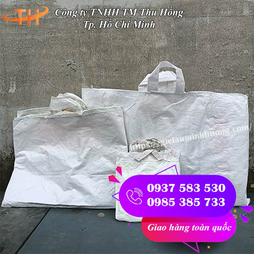 giỏ xách trắng quai ngang đựng đồ nhiều kích thước