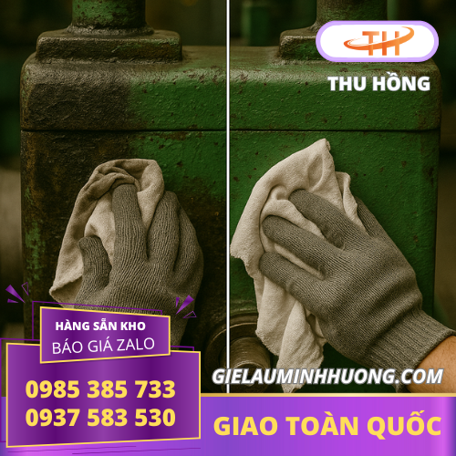 Hiệu quả làm sạch của vải lau trên thực tế Hiệu quả làm sạch của vải lau nhà xưởng