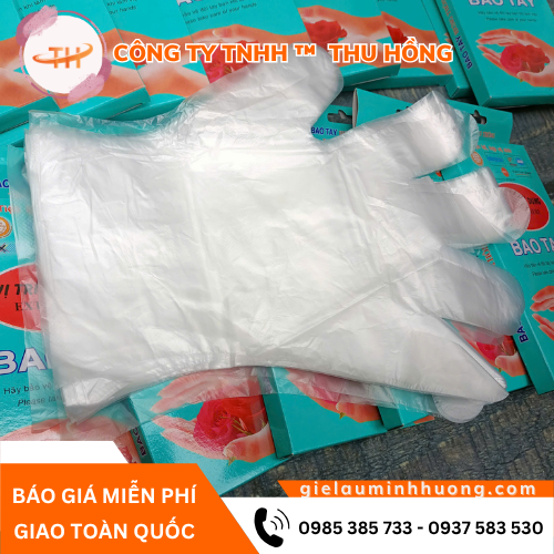 Hộp găng tay nilon dùng một lần 100 chiếc Hộp găng tay nilon dùng một lần 100 chiếc