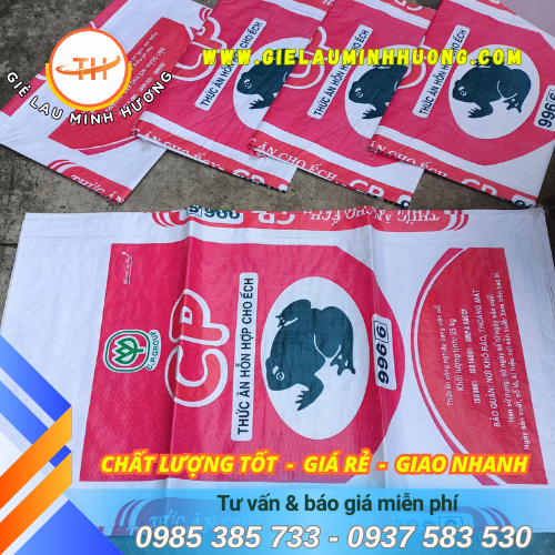 In logo lên bao tải dứa số lượng lớn  In logo lên bao tải dứa số lượng lớn