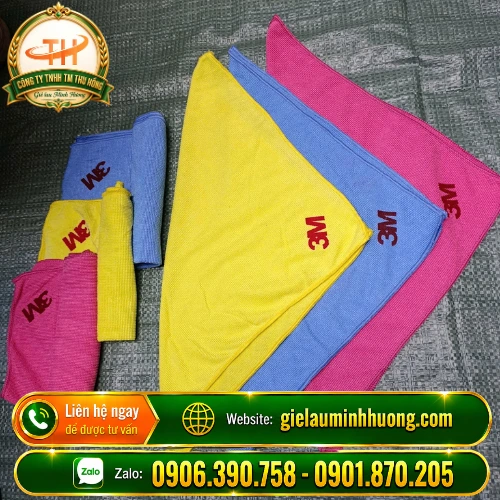 Khăn 3M microfiber đa năng lau sạch bụi Khăn 3M microfiber đa năng lau sạch bụi