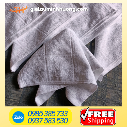 Khăn cotton trắng lau siêu sạch, không bụi Khăn cotton trắng lau siêu sạch, không bụi