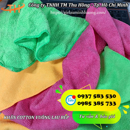 khăn cotton vuông nhiều màu lau chùi bếp khăn cotton vuông nhiều màu lau chùi bếp