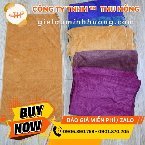 Khăn gội đầu nhiều màu số lượng lớn Khăn gội đầu nhiều màu số lượng lớn