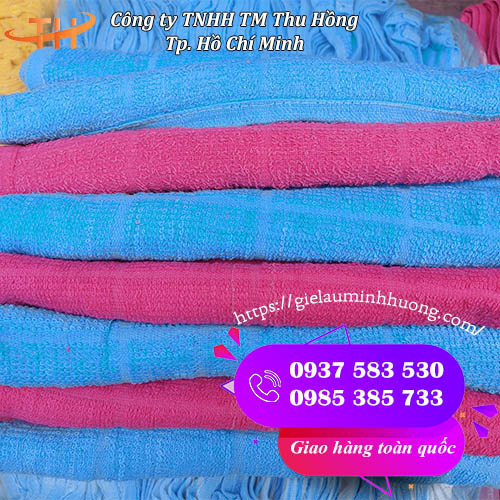 khăn kẻ ô vuông cotton nhiều màu lau đa năng