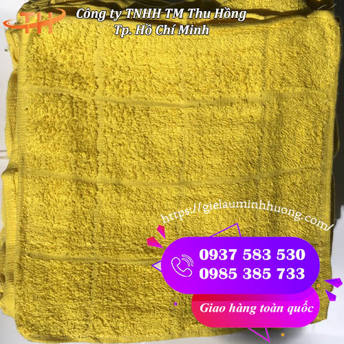 khăn kẻ ô vuông cotton siêu thấm hút