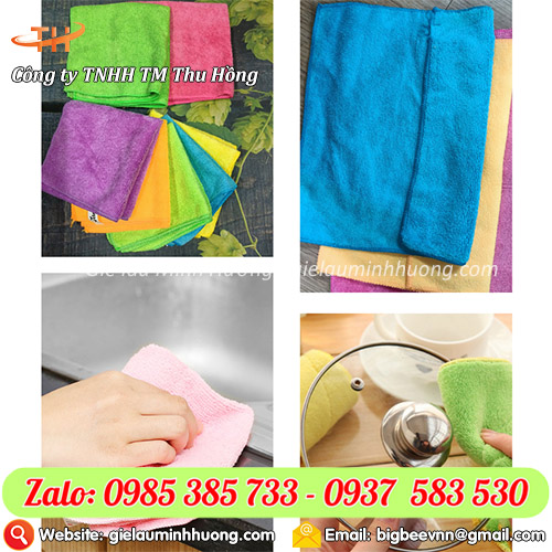 Khăn lau bếp đa năng chất vải mịn không bụi Khăn lau bếp đa năng chất vải mịn không bụi