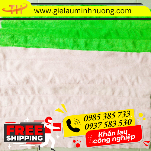 Khăn lau công nghiệp may ghép nối 40x60 Khăn lau công nghiệp may ghép nối 40x60