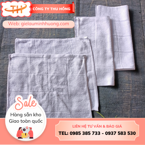 Khăn lau cotton 28x28 Khăn lau cotton 28x28 vệ sinh đa năng