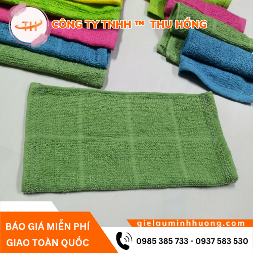 Khăn lau cotton màu kẻ ô vuông Khăn lau cotton màu kẻ ô vuông