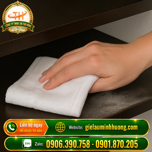 Khăn lau cotton giúp đánh bay bụi bẩn công nghiệp Khăn lau cotton trắng vệ sinh bụi bẩn trong công nghiệp