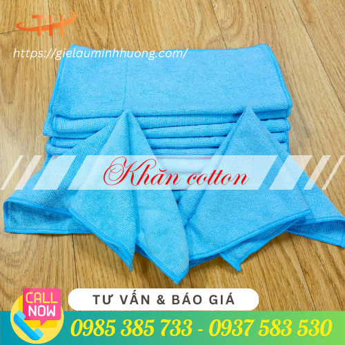 Khăn lau sợi cotton  Khăn lau đa năng 100% sợi cotton loại 1