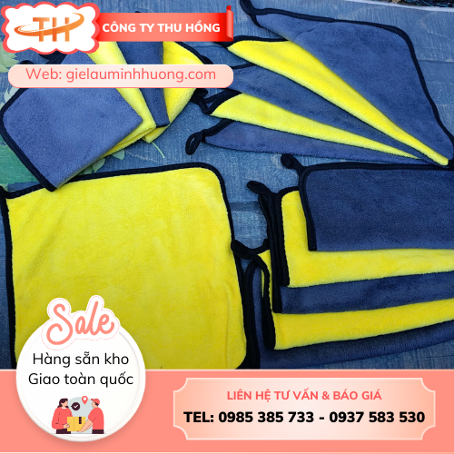 Khăn lau đa năng hai mặt vàng xám giá rẻ tận gốc TPHCM Khăn lau đa năng hai mặt vàng xám giá rẻ tận gốc TPHCM