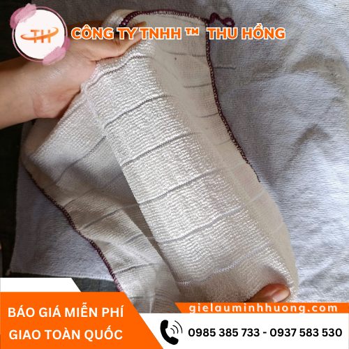 Khăn lau đa năng may nối bền đẹp, tái sử dụng nhiều lần Khăn lau đa năng may nối bền đẹp, tái sử dụng nhiều lần