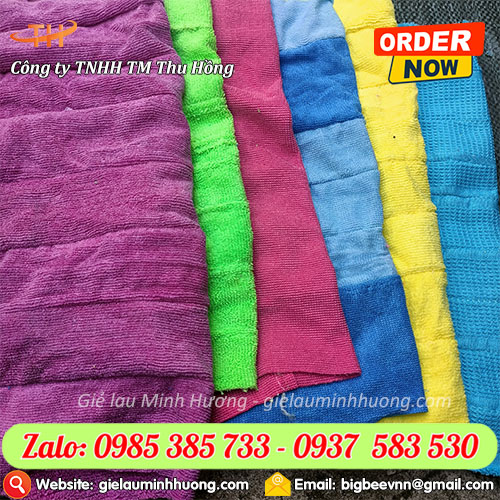 Khăn lau đa năng microfiber siêu thấm nước 40 x 60 Khăn lau đa năng microfiber siêu thấm nước 40 x 60