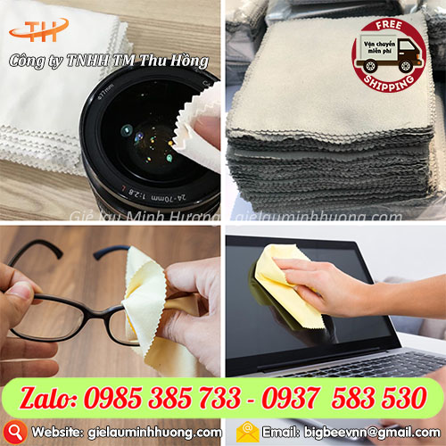 Khăn lau kính chuyên dụng và ứng dụng lau máy tính, mắt kính Khăn lau kính chuyên dụng và ứng dụng lau máy tính, mắt kính