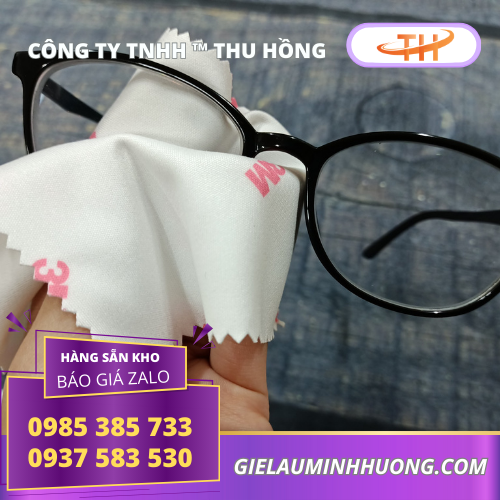 Khăn lau mắt kính in chữ 3M Khăn lau mắt kính in chữ 3M lau siêu sạch