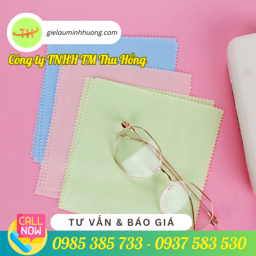 Khăn lau mắt kính Microfiber Khăn lau mắt kính rẻ, đẹp, bền của Thu Hồng