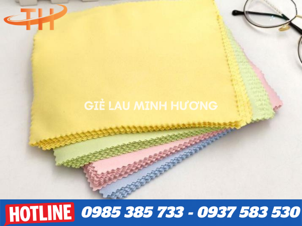 Khăn lau mắt kính vuông đủ màu giá sỉ 2000 đồng
