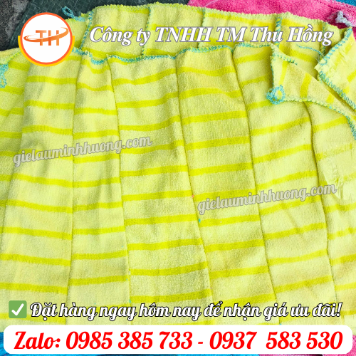 Khăn lau may nối sợi microfiber cao cấp Khăn lau may nối sợi microfiber cao cấp