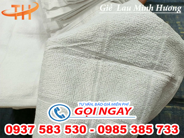 khăn lau ô vuông trắng cân ký giá bao nhiêu?