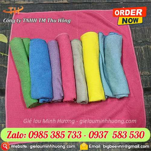 Khăn lau siêu thấm hút microfiber 35x35 Khăn lau siêu thấm hút microfiber 35x35