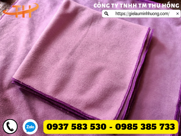 Khăn lau vuông 2 mặt trơn