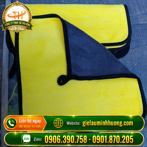 Khăn lau xe Microfiber 2 mặt lông dày mềm mịn Khăn lau xe Microfiber 2 mặt lông dày mềm mịn