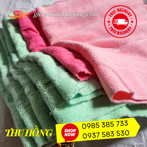 Khăn lau xe microfiber 40x60cm loại lớn Khăn lau xe microfiber 40x60cm loại lớn