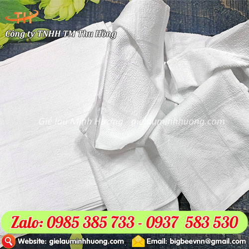 Khăn màu trắng chất liệu cotton siêu thấm hút Khăn màu trắng chất liệu cotton siêu thấm hút