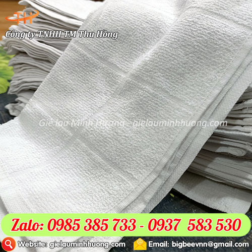 Khăn màu trắng chất liệu cotton Khăn màu trắng chất liệu cotton