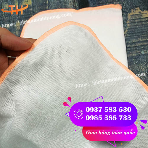 khăn sữa cho bé 2 lớp 100% cotton giá rẻ