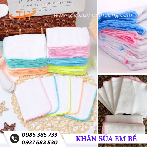 Khăn sữa giá sỉ rẻ giao miễn phí các quận, huyện tại TPHCM Khăn sữa giá sỉ rẻ giao miễn phí các quận, huyện tại TPHCM
