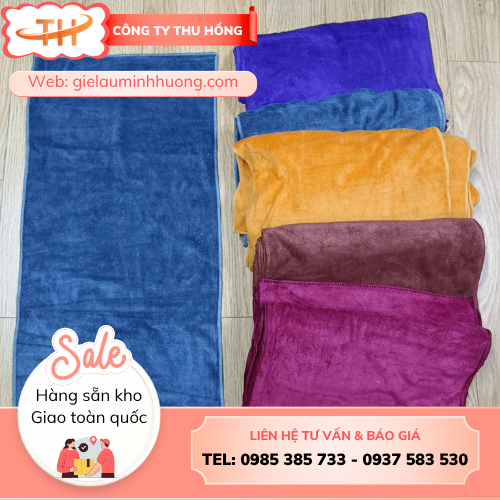 Khăn tắm Microfiber Khăn tắm Microfiber nhiều màu đẹp bắt mắt
