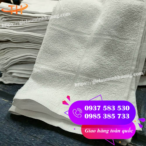 khăn trắng kẻ ô lau đa năng