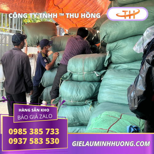 Lên hàng giẻ lau trắng may ghép Lên hàng giẻ lau trắng may ghép