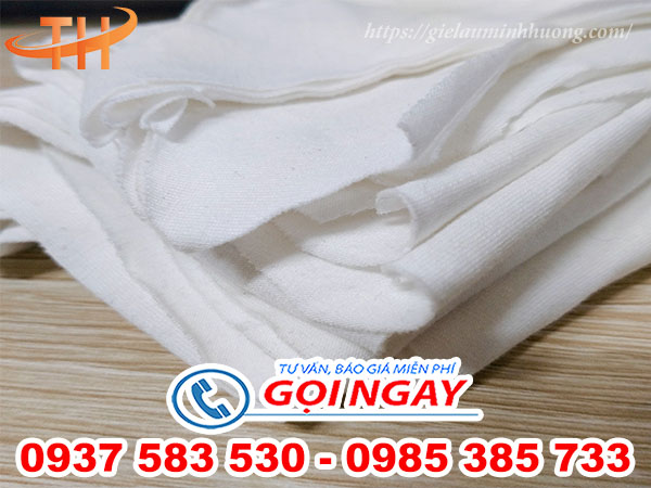 Lốc vải lau trắng A5 thun cotton co giãn
